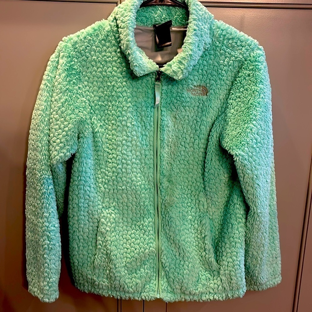 The North Face Youth Girl's Laurel Fleece Jacket Coat Ice Green Youth large